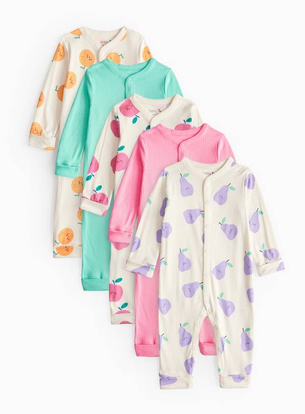 Fruit Printed Sleepsuit 5 Pack 18-24 months